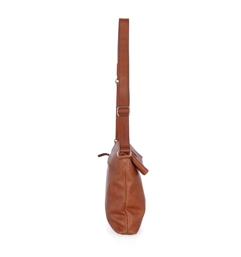 Saccoo Satipo Gele Crossbody Tas in leer (310439)