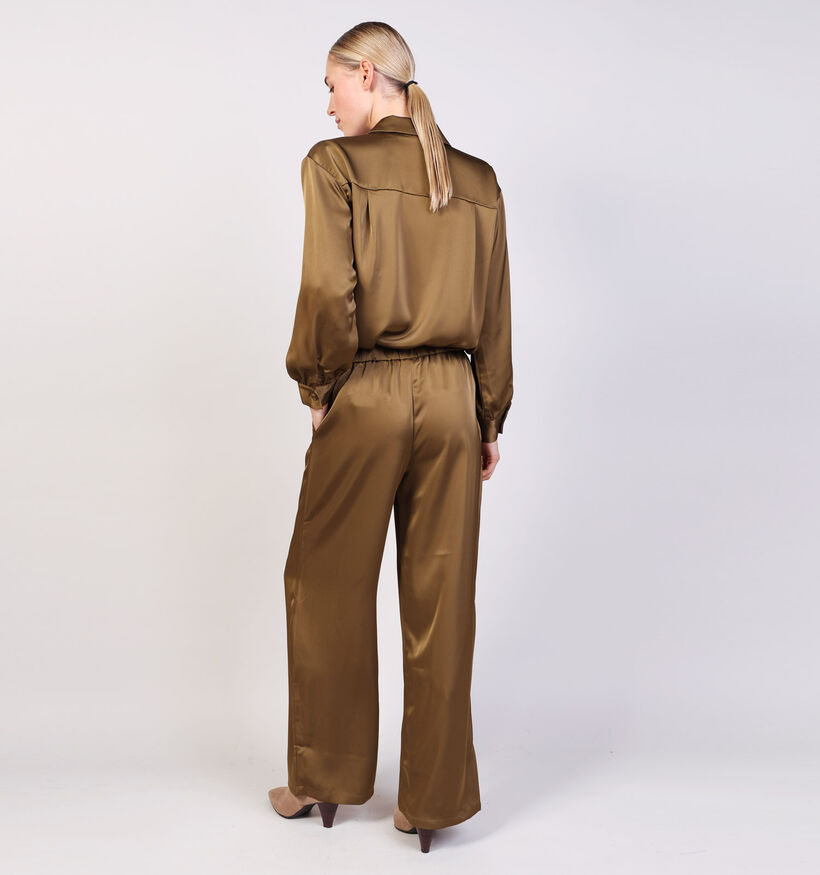 Pieces Ronja Kaki Broek Pieces Ronja Kaki Broek voor dames (365854)