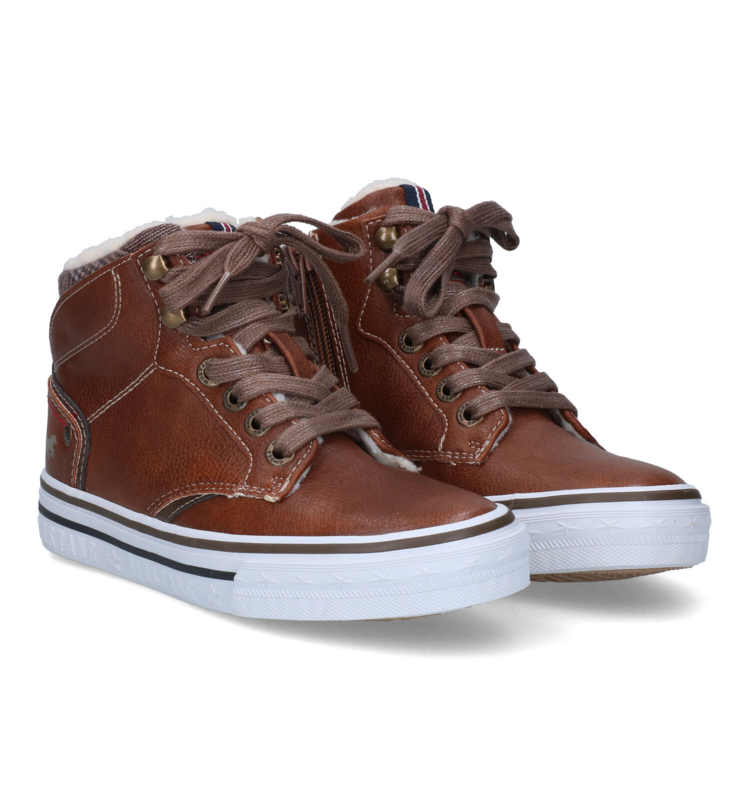 Mustang Bruine Hoge Schoenen Jongens Hoge schoenen Online op