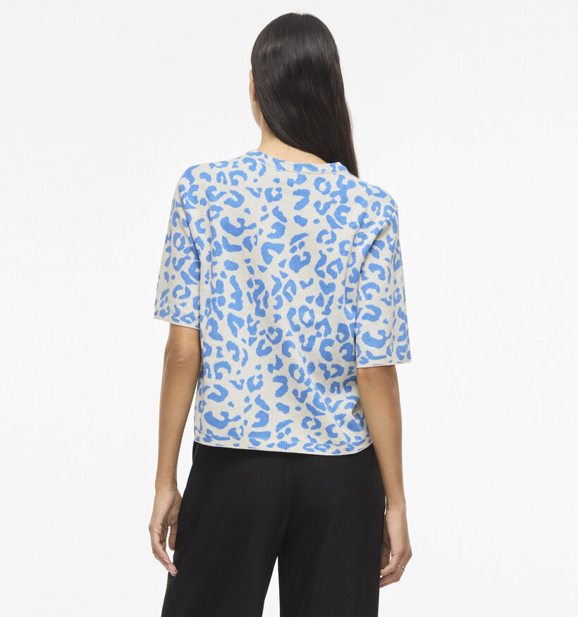 Vila Mayas Blauwe Pull met Korte Mouwen voor dames (368081)