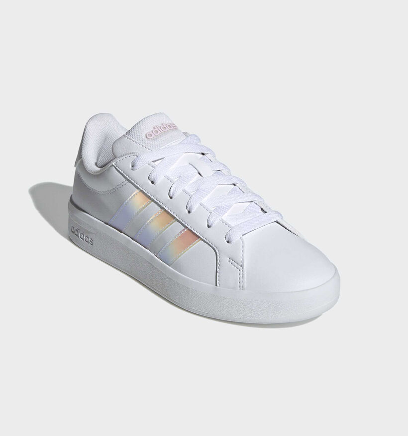 adidas Grand Court 3.0 Witte/Iridescent Sneakers voor meisjes (366705)