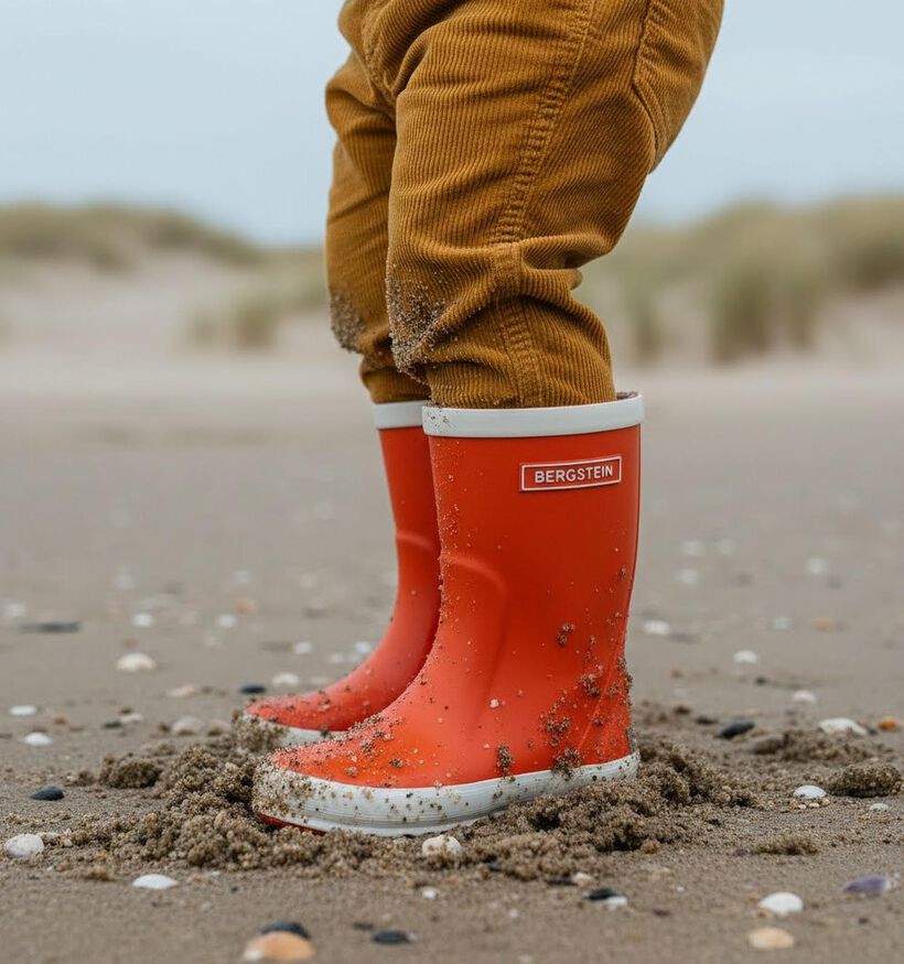 Bergstein Bottes de pluie en Orange pour gar&ccedil;ons (314746)