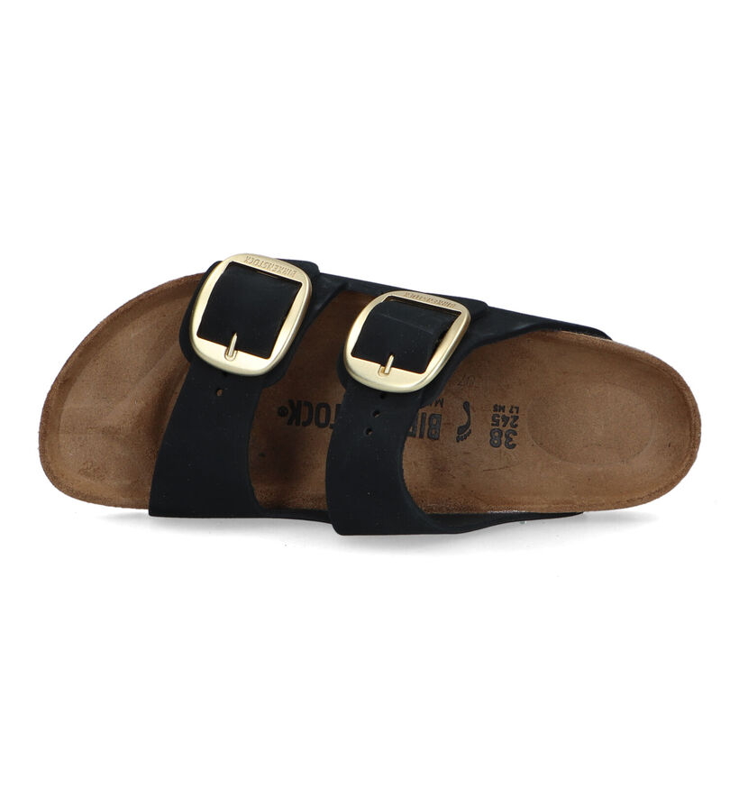 Birkenstock Arizona Big Buckle Zwarte Slippers voor dames (322632)