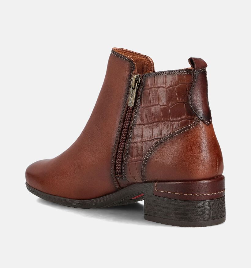 Pikolinos Malaga Bottines à talons en Cognac pour femmes (363865)