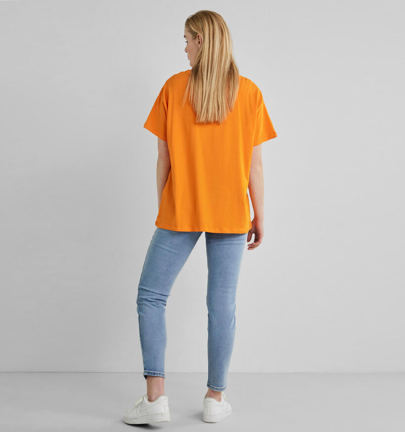 Pieces Mariski Oranje T-shirt voor dames (317817)