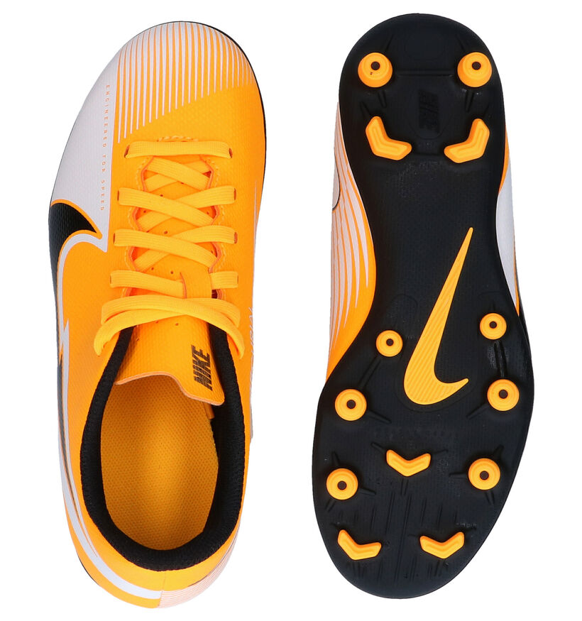 Nike Jr Mercurial Chaussures de foot en Orange en simili cuir (277492)