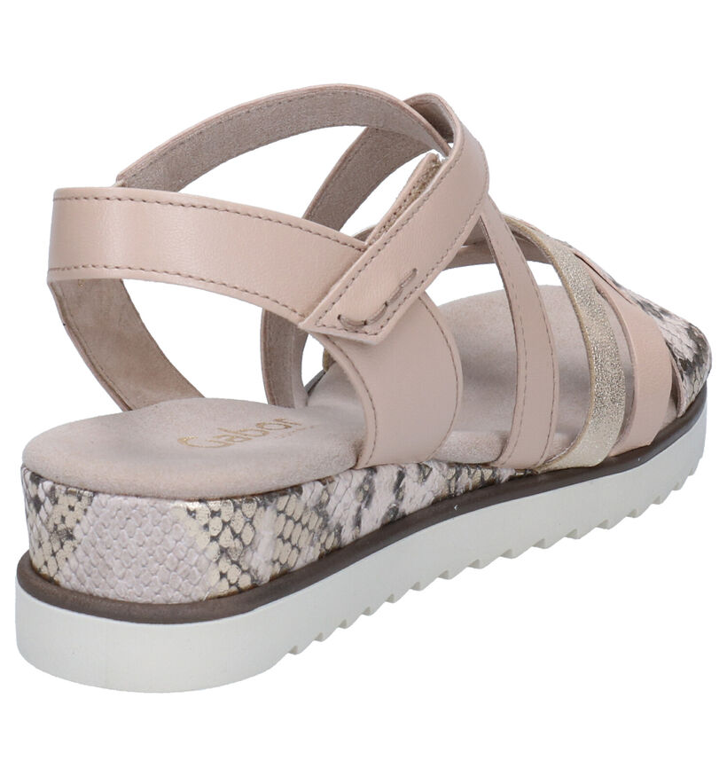 Gabor Beige Sandalen in leer (271741)