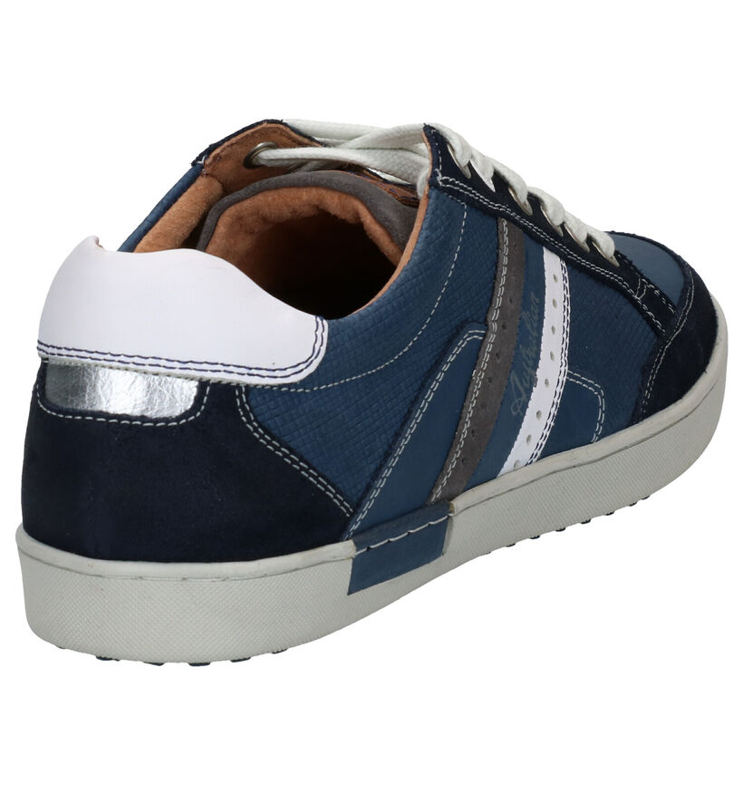 Australian Lombardo Chaussures à lacets en Bleu en cuir (289121)