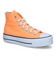 Convers Chuck Taylor All Star Lift Platform Baskets en Orange pour femmes (320409)