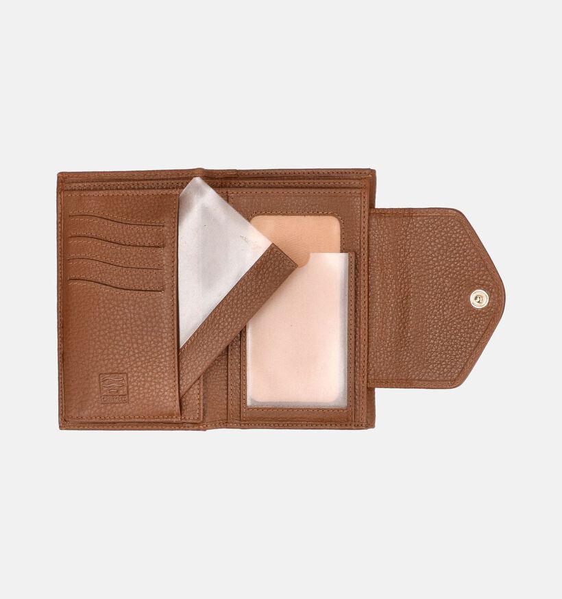 Crinkles Porte-monnaie à rabat en Marron pour femmes (365779)