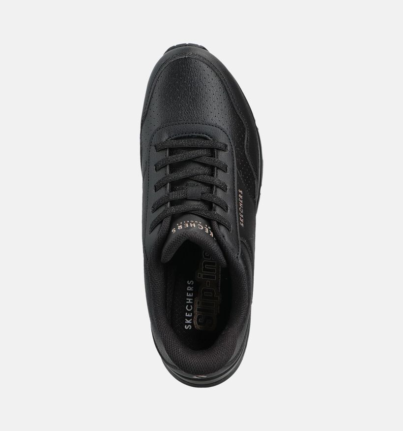 Skechers Uno Simplified Zwarte Sportieve Sneakers voor dames (360898) - geschikt voor steunzolen