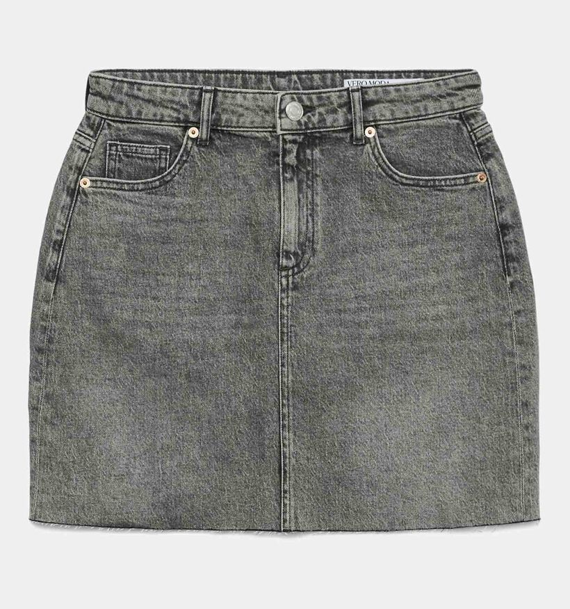 Vero Moda Tessa Denim Jupe mi-longue en Gris pour femmes (367170)