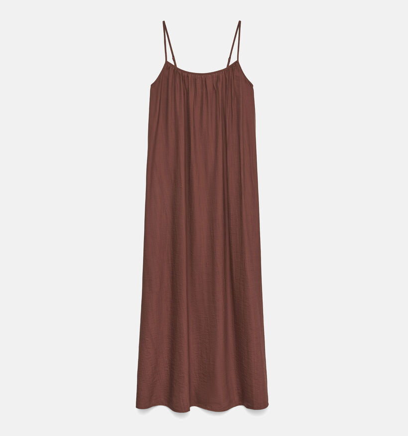 Vero Moda Vira Singlet Robe mi-longue en Marron pour femmes (369403)
