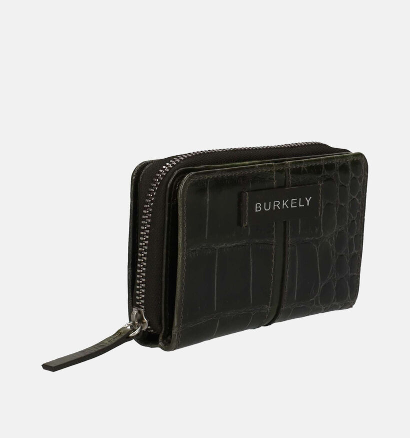 Burkely Colbie Porte-monnaie zipp&eacute; en Vert kaki pour femmes (380459)