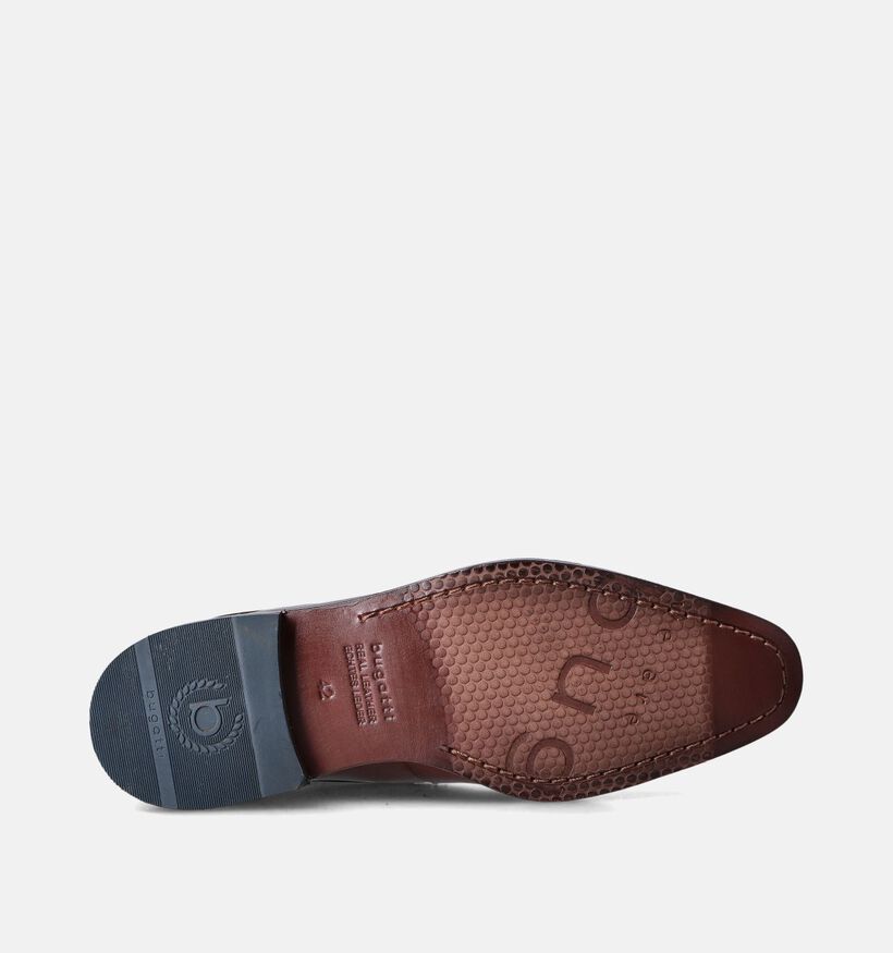 Bugatti Milco Cognac Geklede veterschoen voor heren (355306) - geschikt voor steunzolen