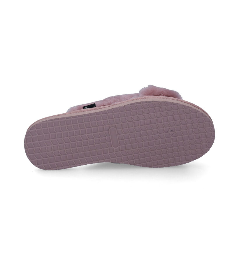Bullboxer Pantoufles ouvertes en Rose en textile (300234)
