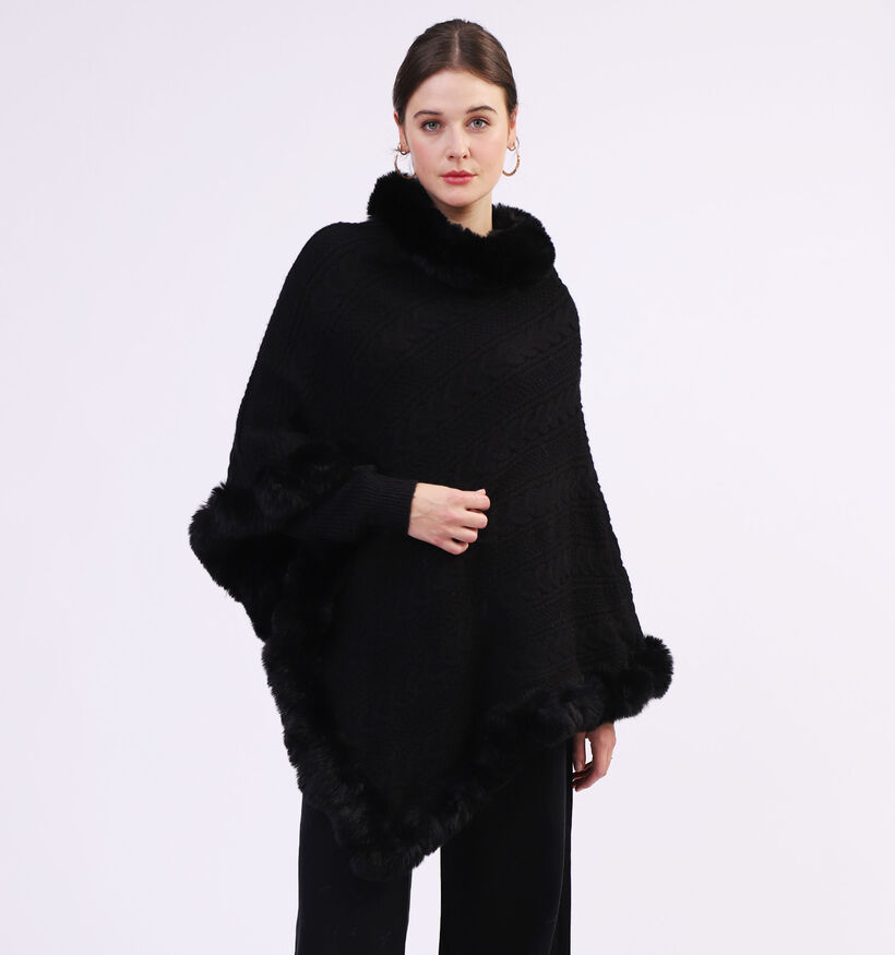Via Limone Zwarte Poncho (325807)