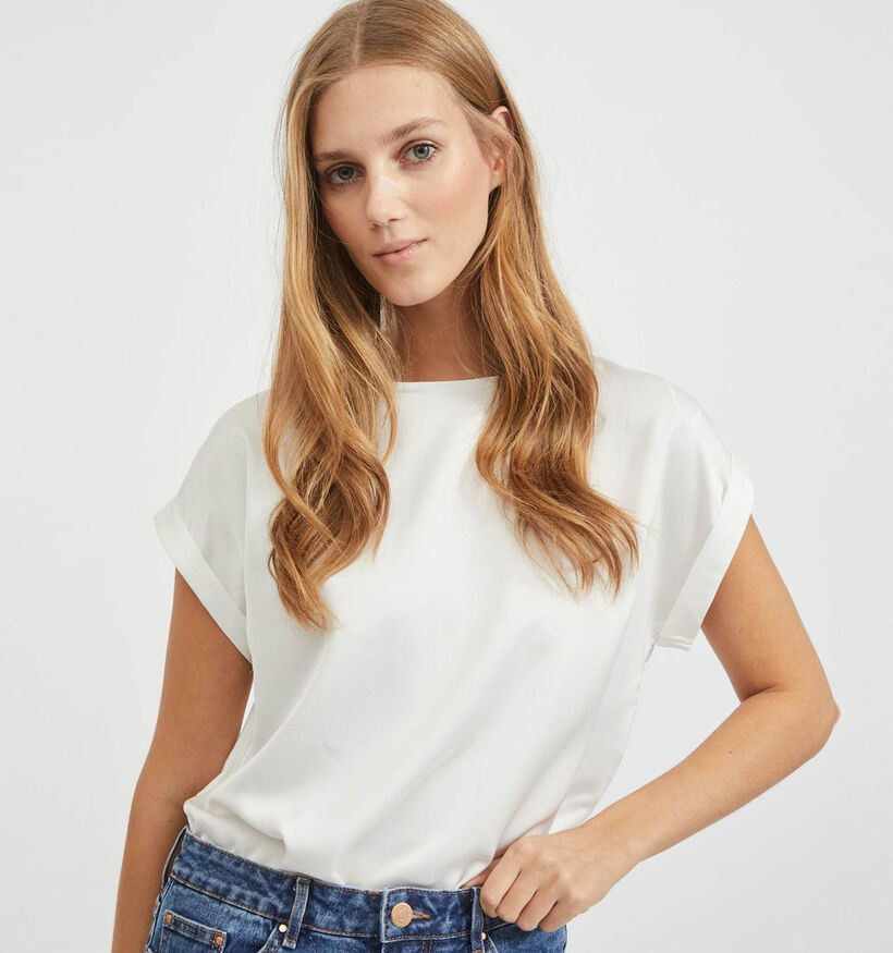 Vila Ellette T-shirt en Bordeaux pour femmes (340665)
