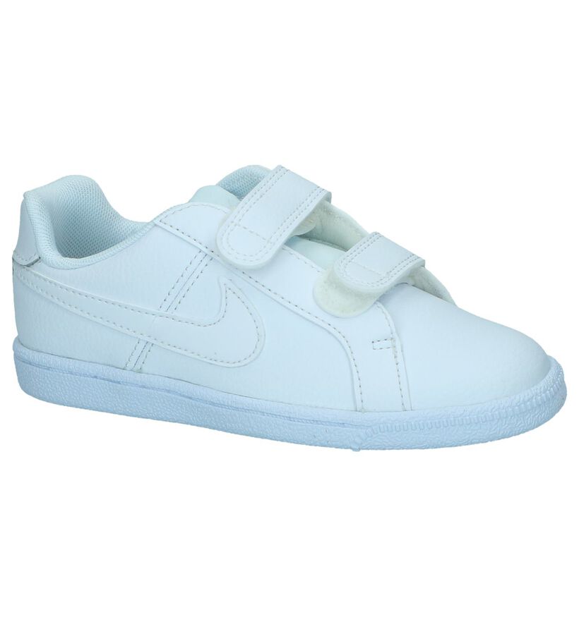 Witte Sneakers Nike Court Royale PS in leer (249906)