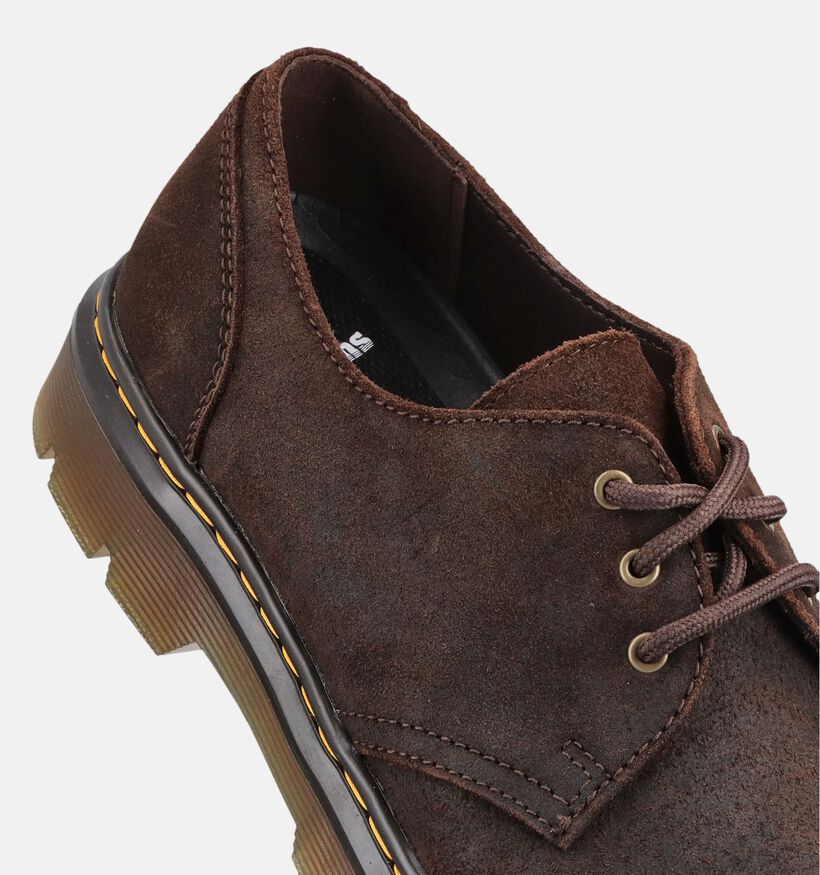 Dr. Martens 1461 3 Eye Chaussures classiques en Brun fonc&eacute; pour hommes (368294) - pour semelles orthop&eacute;diques