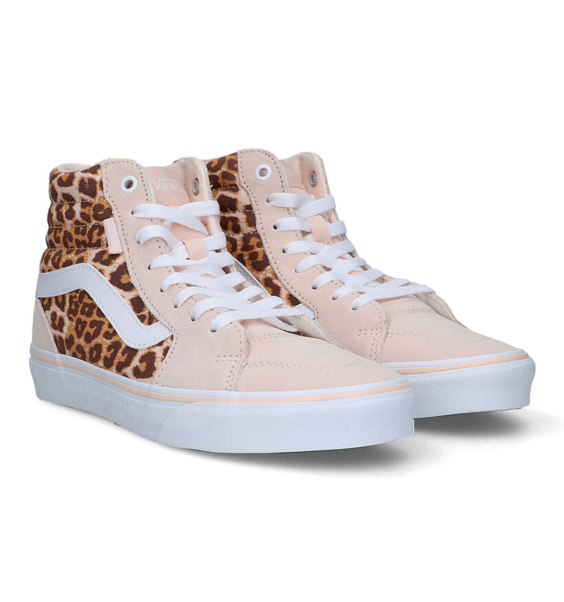 Vans Filmore HI Animal Roze Sneakers voor dames (321160)