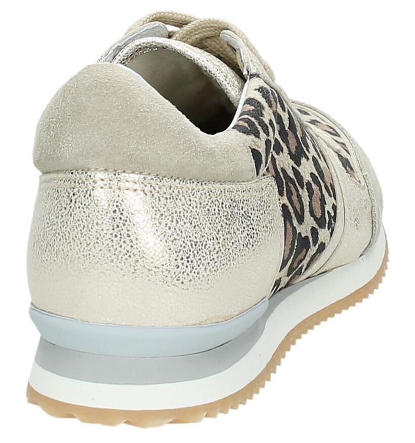Sneaker Goud Hip met Luipaardprint, , pdp