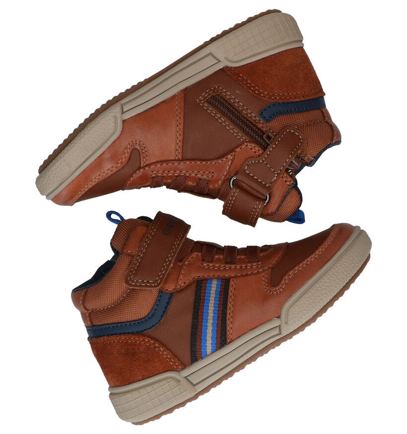 Geox Poseido Blauwe Hoge Schoenen in leer (278310)