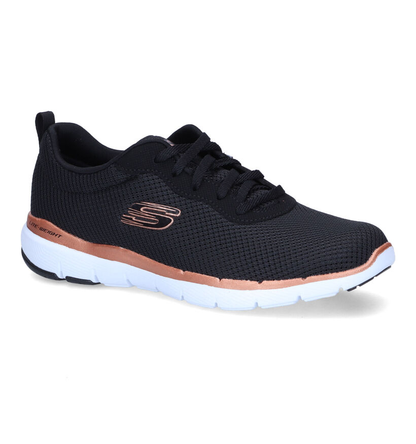 Skechers Flex Appeal 3.0 Baskets en Noir en textile (301476)