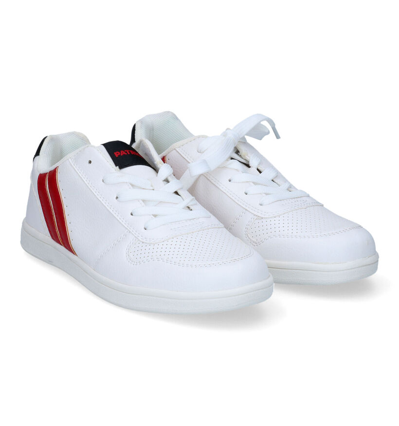 Patrick Chaussures à lacets en Blanc pour garçons (310734) - pour semelles orthopédiques