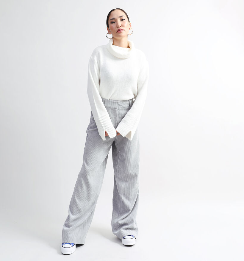 comma Pantalon large en Gris pour femmes (333896)