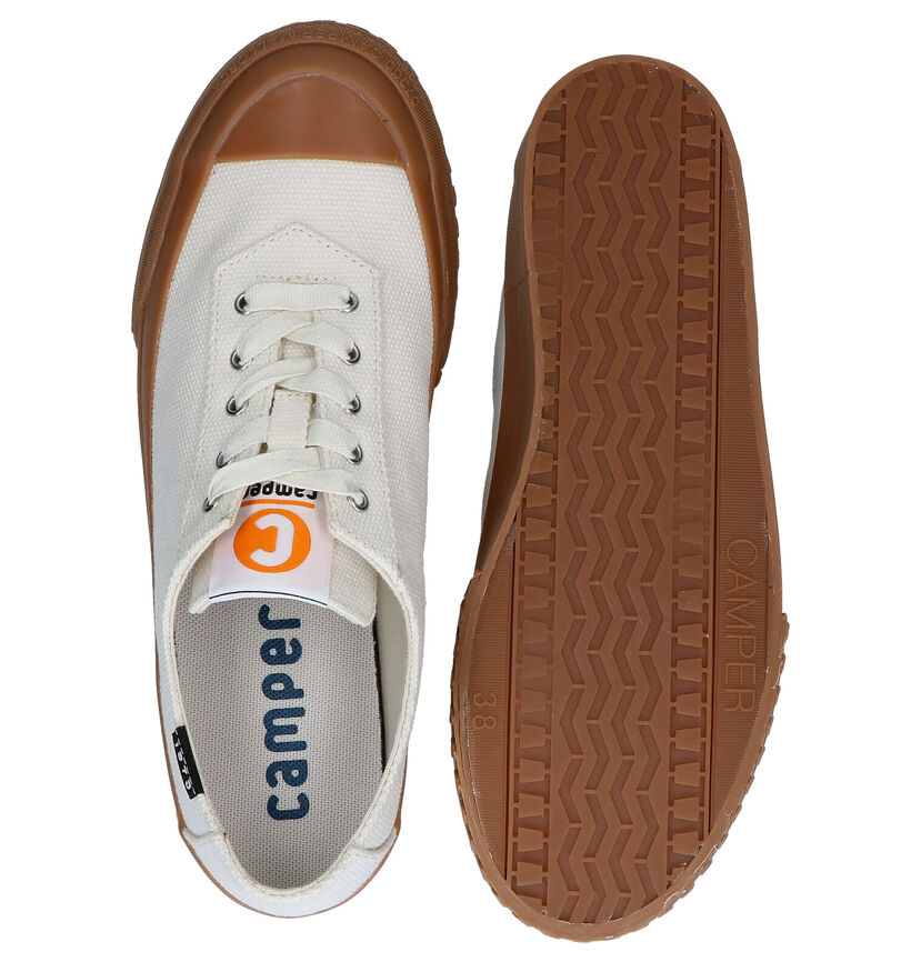 Camper Ecru Sneakers in stof (288395)