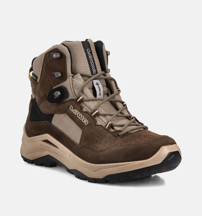 LOWA Ventierra GTX Mid Chaussures outdoor en Vert pour hommes (374304) - pour semelles orthop&eacute;diques