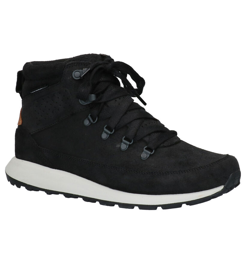 Merrell Ashford Zwarte Wandelschoenen in daim (259397)