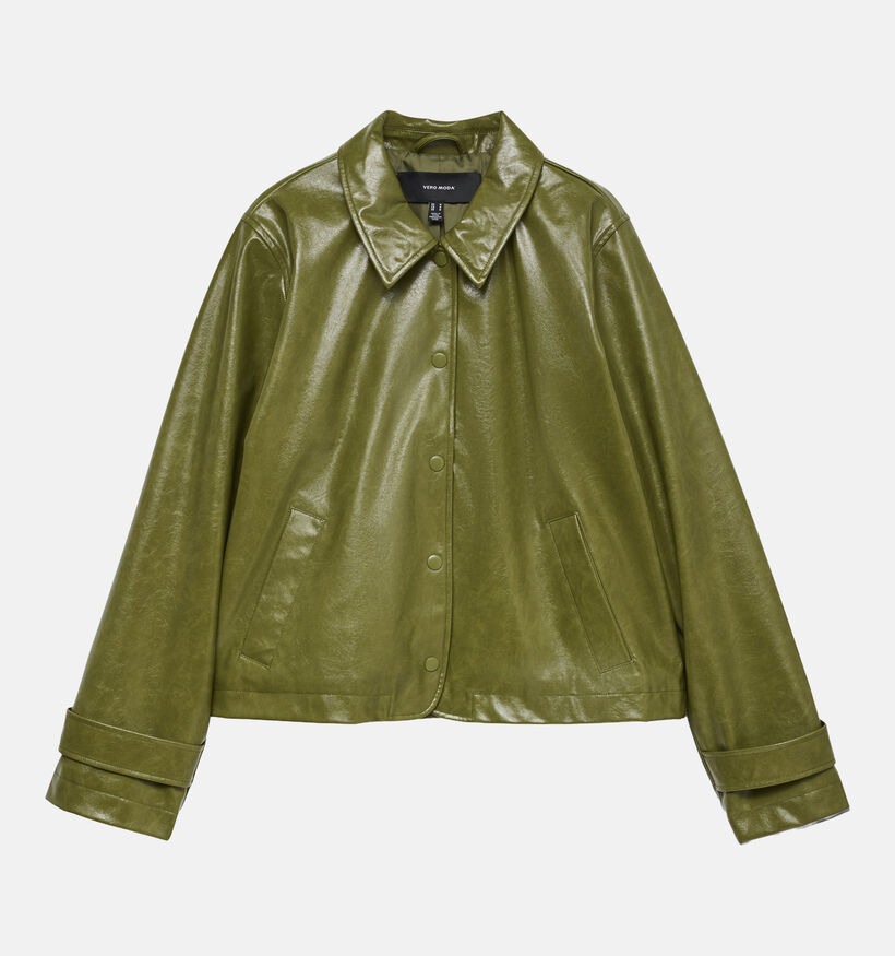 Vero Moda Dash Short Coated Manteau court en Vert pour femmes (379682)