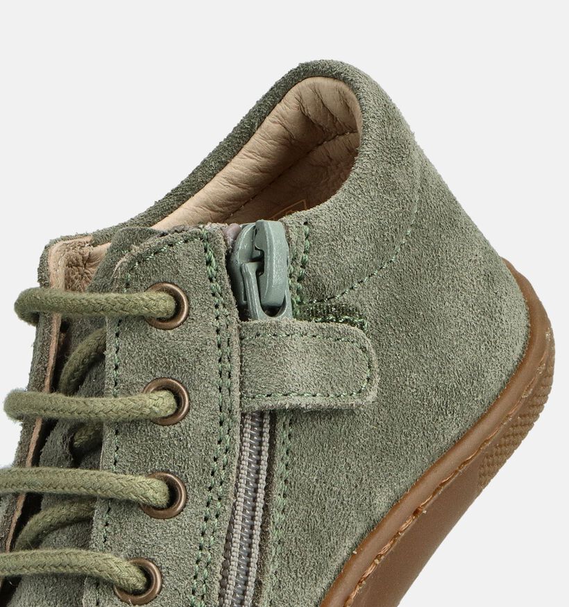 Naturino Barefoot Amur Groene Babyschoenen voor jongens (368776) - geschikt voor steunzolen