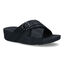 FitFlop Lulu Crystal Buckle Zwarte Slippers in leer (313549)