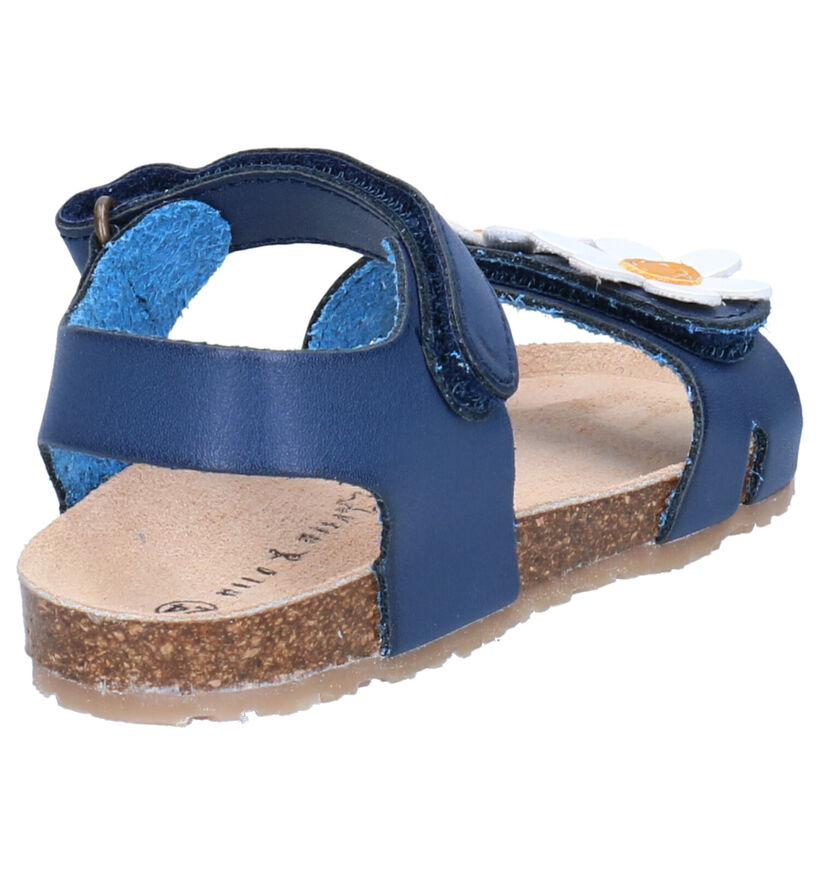 Milo & Mila Blauwe Sandalen in kunstleer (272269)