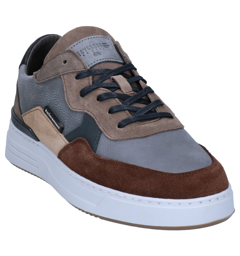 Cycleur de Luxe Clincher Chaussures à lacets Multicolore en cuir (298979)