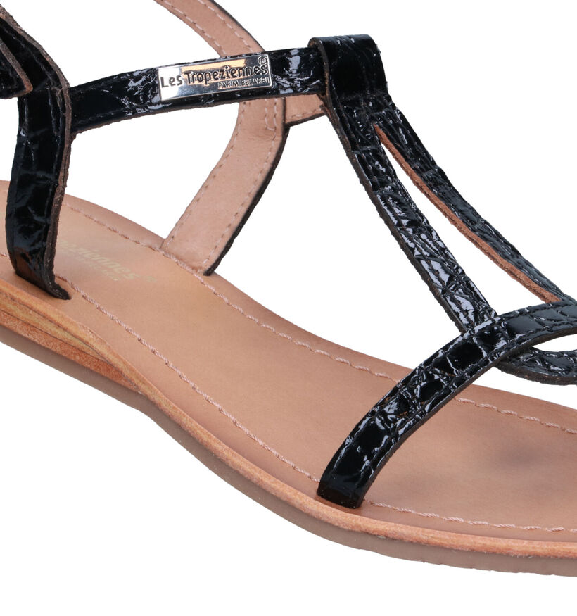 Les Tropeziennes Hacroc Zwarte Sandalen in leer (324762)