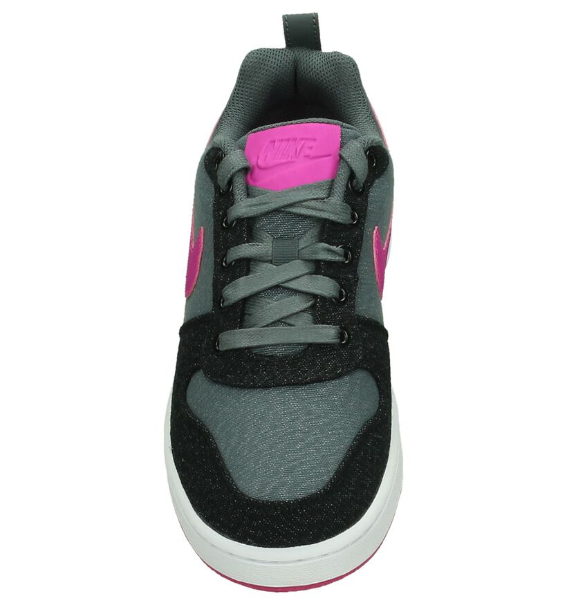 Grijs/Roze Sneaker Nike Court Borough in stof (198247)