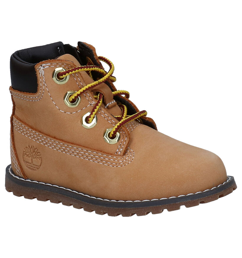 Timberland Pokey Pine 6IN BOOT Cognac Bottines voor jongens, meisjes (329073) - geschikt voor steunzolen