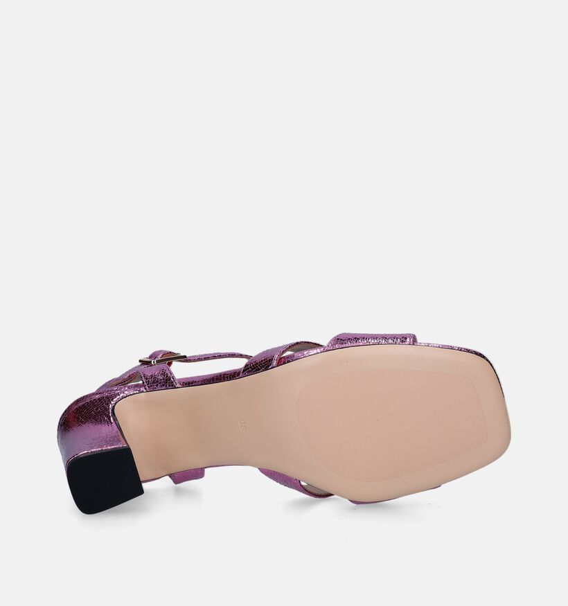 Regarde Le Ciel Monica-02 Sandales avec talon en Rose pour femmes (337308)