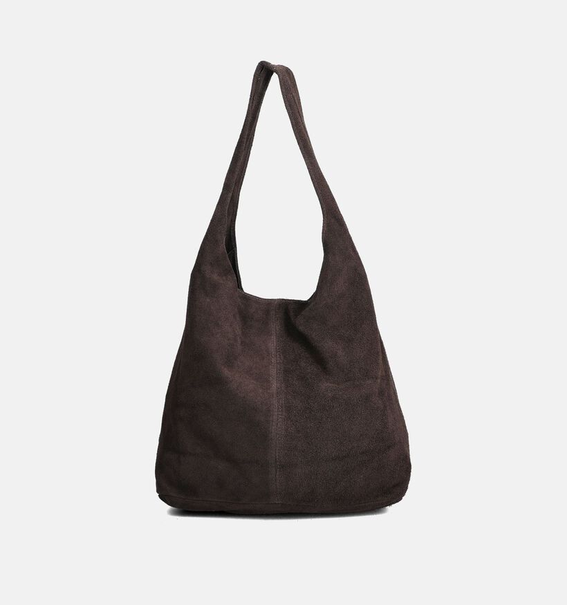 Via Limone Donkerbruine Schoudertas voor dames (376313)