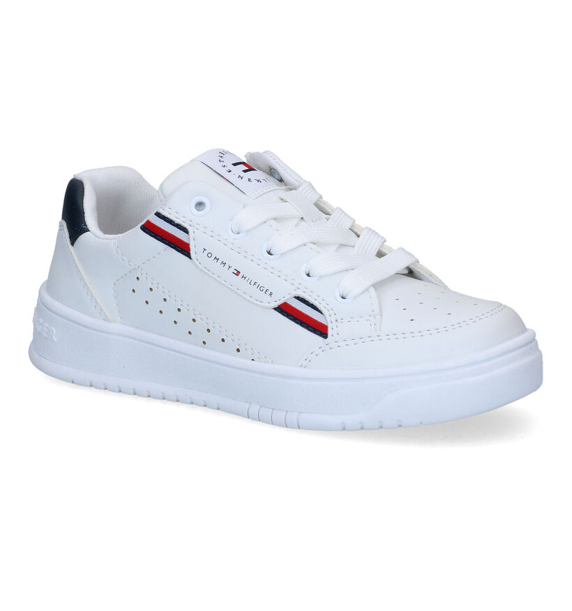 Tommy Hilfiger Chaussures à fermeture éclair/lacets en Blanc en simili cuir (303926)