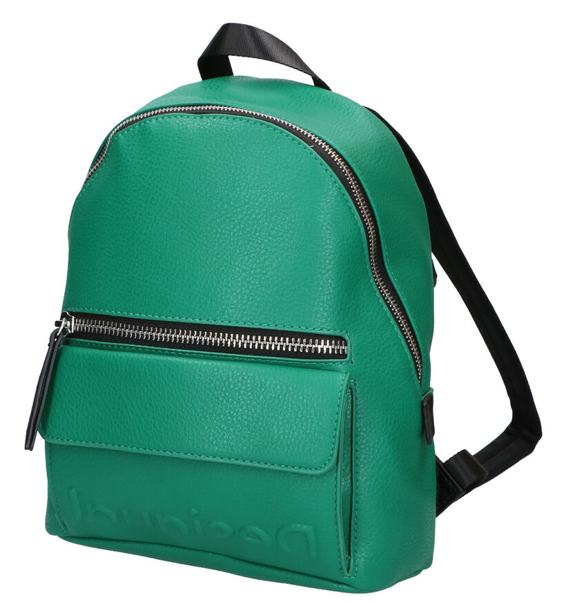 Desigual Embossed Sac à Dos en Vert en simili cuir (299647)