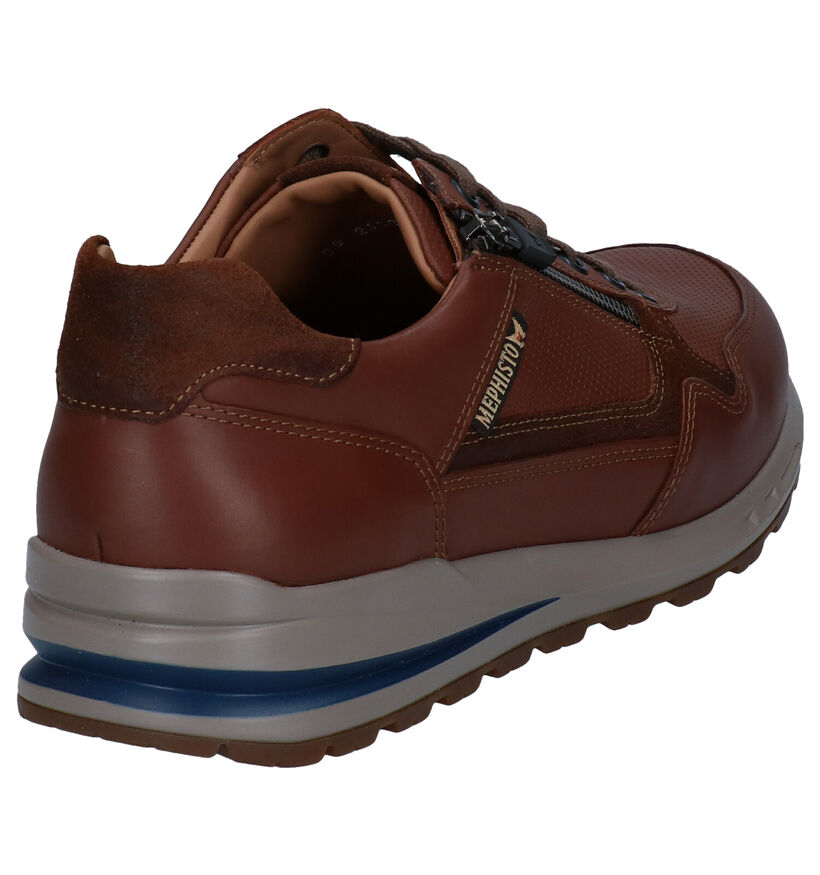 Mephisto Bradley Randy Cognac Veterschoenen voor heren (354624) - geschikt voor steunzolen
