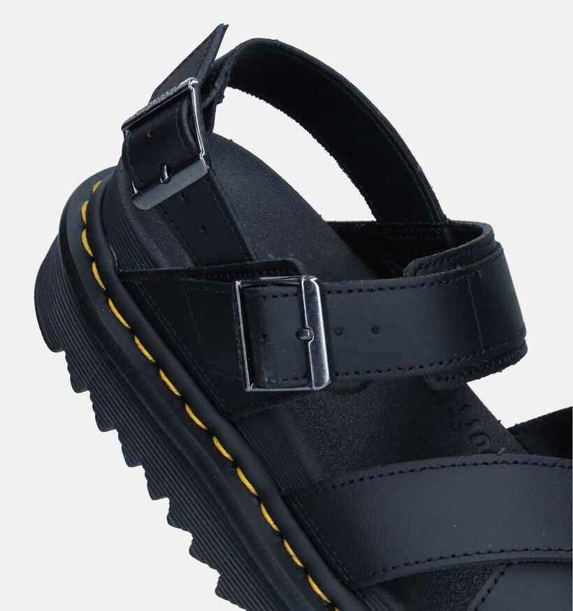 Dr. Martens Voss II Zwarte Plateausandalen voor dames (335040)