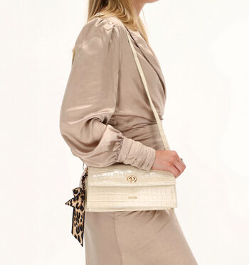 Charm London Schoudertassen Zwart/Beige