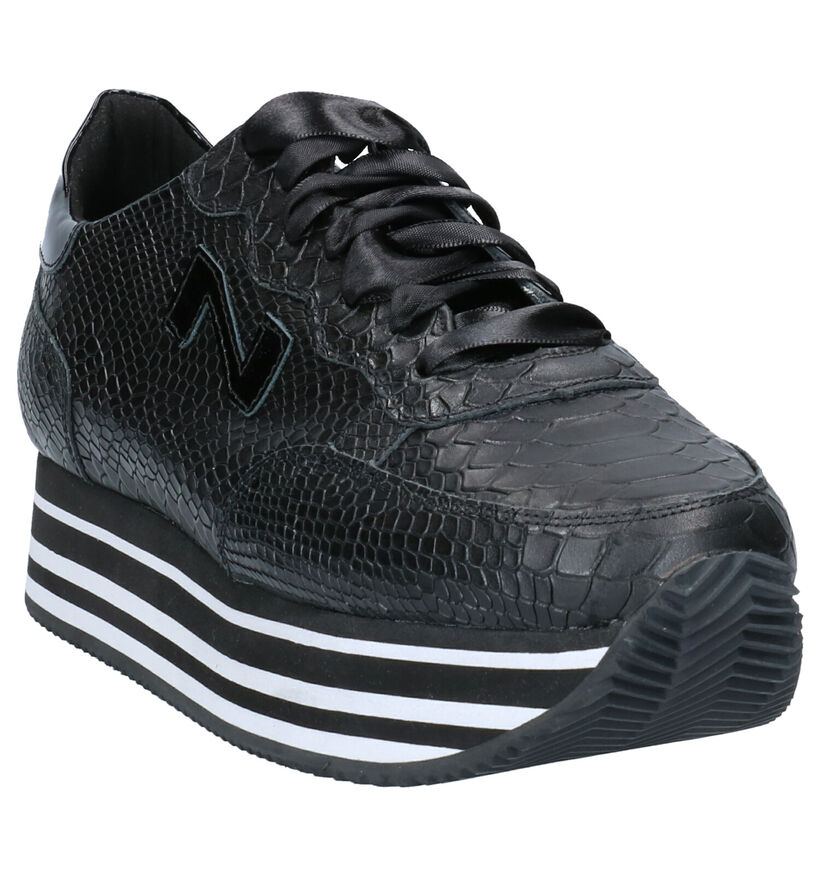 Nathan-Baume Chaussures à lacets en Noir en cuir (262285)