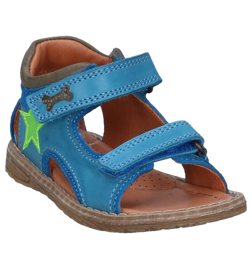 STONES and BONES Divo Blauwe Sandalen in leer (268854)